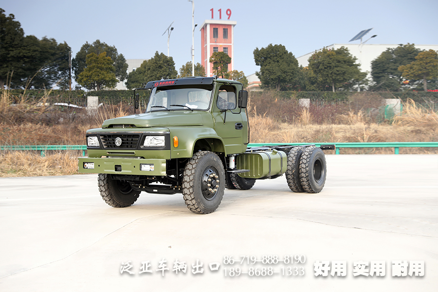 东风210马力长头货车底盘、4*2尖头卡车底盘_