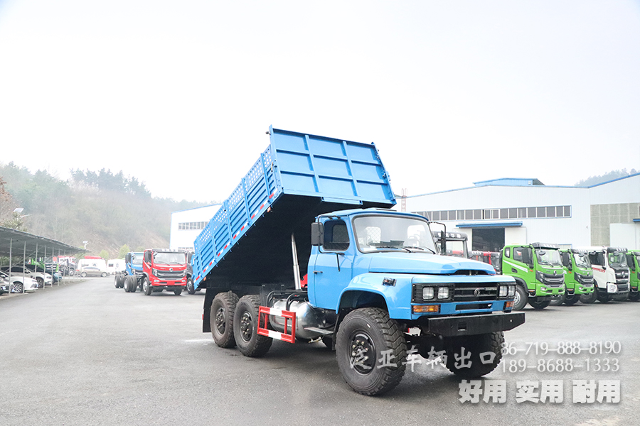 EQ2100自卸汽车,5吨尖头自卸车,东风蓝自卸车,出口车专供,六驱自卸车,6*6公路运输车