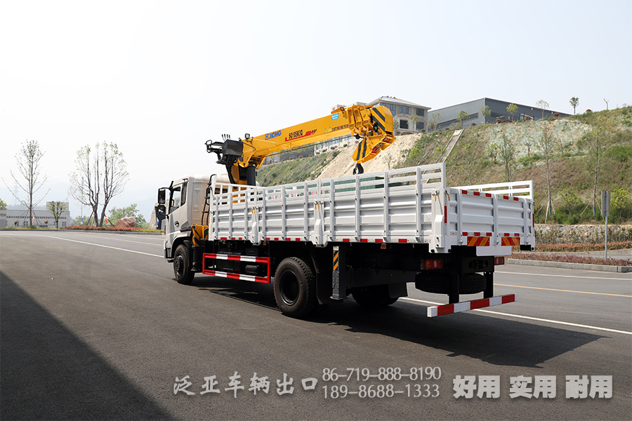  徐工10吨随车吊,随车吊改装厂家,四节臂直臂吊,东风底盘随车吊,SQ10SK3Q随车起重运输车,10吨四节臂吊机