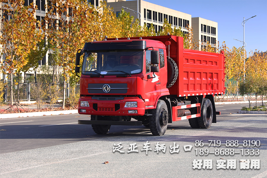 东风平头4x2运输车、东风210马力自卸运输车、东风平头排半驾驶室货车