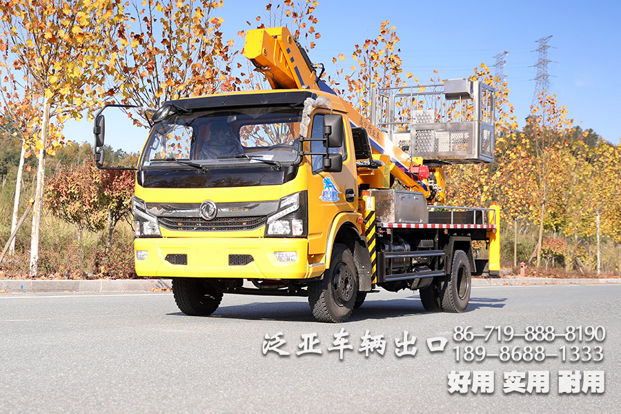 东风4*2轻卡尖头越野举升车_举升修剪环卫车_东风小型微卡