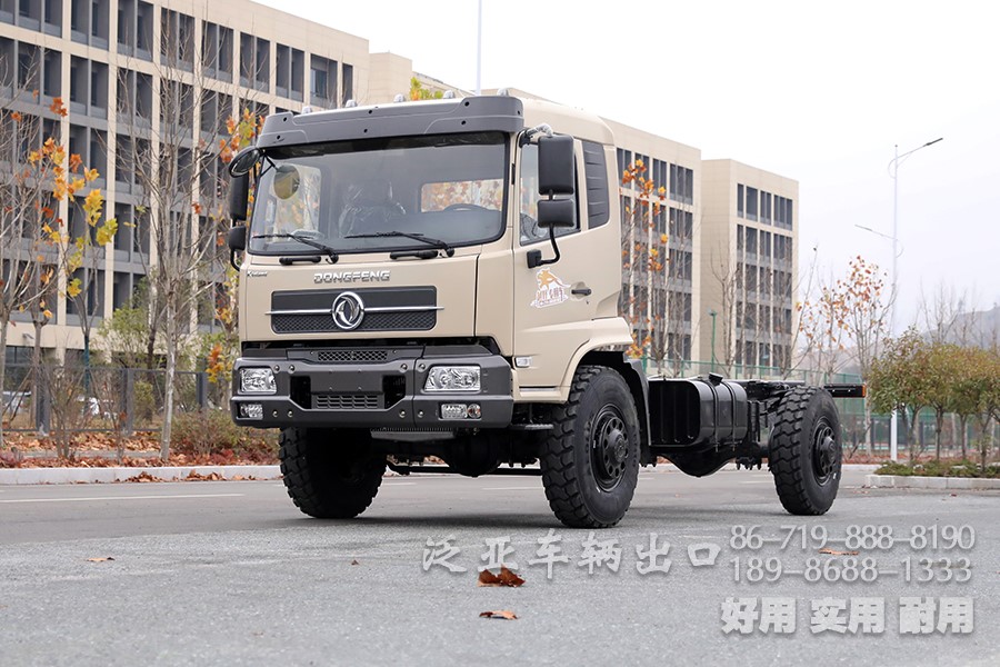 东风4x4，东风四驱，东风大马力卡车，手动八档卡车，大马力底盘出口