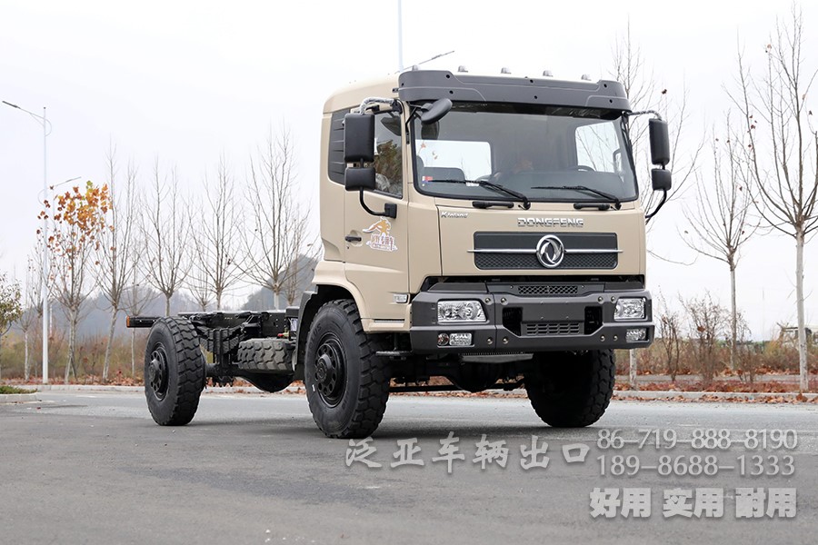 东风4x4，东风四驱，东风大马力卡车，手动八档卡车，大马力底盘出口