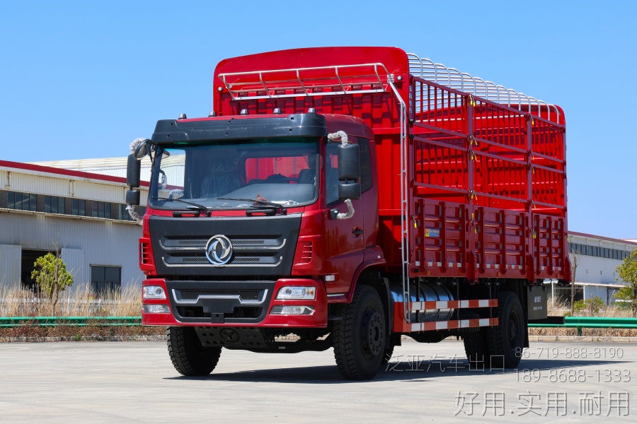 东风4*2液压尾板车-东风平头排半-4*2液压尾板运输车